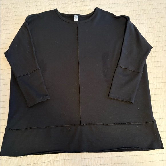 SPANX perfect length dolman 3/4 sleeve pullover top oversized sweatshirt size M - Picture 3 of 5
